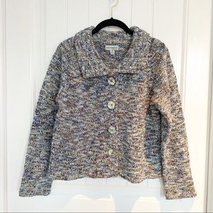 KINTAMANI-Wind River Cardigan - Blues and Cream